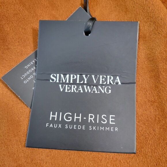 Simply Vera VeraWang High-Rise Faux Suede Skimmer (Size L) - Picture 5 of 5